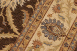 handmade Traditional Kafkaz Chobi Ziegler Brown Beige Hand Knotted RECTANGLE 100% WOOL area rug 8 x 10