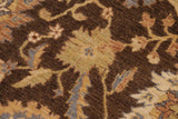 handmade Traditional Kafkaz Chobi Ziegler Brown Beige Hand Knotted RECTANGLE 100% WOOL area rug 8 x 10