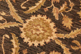 handmade Transitional Kafkaz Chobi Ziegler Charcoal Beige Hand Knotted RECTANGLE 100% WOOL area rug 8 x 10