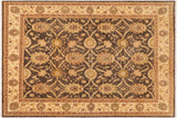 Boho Chic Ziegler Adam Charcoal Beige Hand-Knotted Wool Rug - 8'0'' x 9'11''