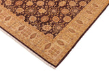handmade Transitional Kafkaz Chobi Ziegler Aubergine Beige Hand Knotted RECTANGLE 100% WOOL area rug 8 x 9