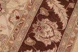 handmade Traditional Design Beige Brown Hand Knotted RECTANGLE 100% WOOL area rug 8 x 10