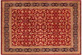 Bohemien Ziegler Jordan Red Blue Hand-Knotted Wool Rug - 8'1'' x 10'0''