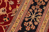 handmade Traditional Design Red Blue Hand Knotted RECTANGLE 100% WOOL area rug 8 x 10