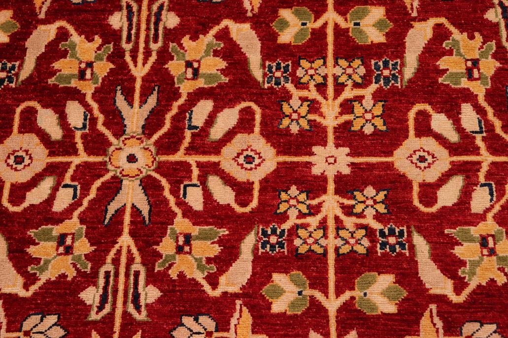 handmade Traditional Design Red Blue Hand Knotted RECTANGLE 100% WOOL area rug 8 x 10