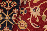 handmade Traditional Design Red Blue Hand Knotted RECTANGLE 100% WOOL area rug 8 x 10