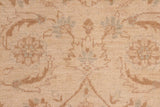 handmade Transitional Kafkaz Chobi Ziegler Beige Green Hand Knotted RECTANGLE 100% WOOL area rug 8 x 10