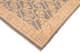 handmade Transitional Kafkaz Chobi Ziegler Blue Beige Hand Knotted RECTANGLE 100% WOOL area rug 8 x 10