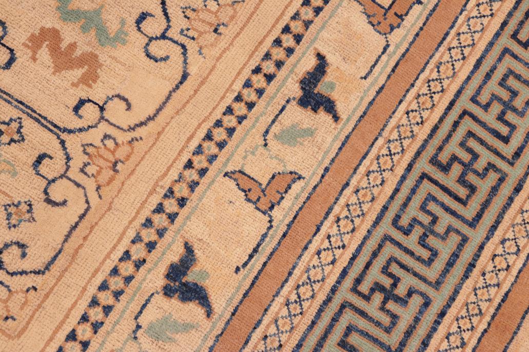 handmade Transitional Kafkaz Chobi Ziegler Beige Lt. Green Hand Knotted RECTANGLE 100% WOOL area rug 8 x 10