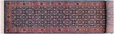 Kashan Pak Persian Carissa Blue/Pink Wool Runner - 2'6'' x 10'1''