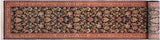 handmade Traditional Joshagan Black Pink Hand Knotted RUNNER 100% WOOL area rug 2x14