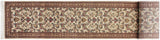 Hamed Pak Persian Bertie Ivory/Beige Wool Runner - 2'6'' x 12'1''