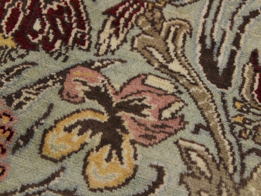 handmade Traditional Sayra Green Brown Hand Knotted RUNNER 100% WOOL area rug 2x10