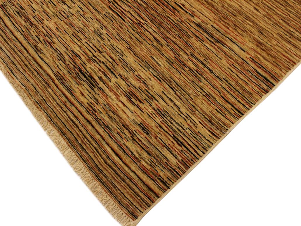 Bohemian Gabbeh Jesse Beige/Rust Wool Rug - 3'10'' x 5'9''