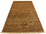 Bohemian Gabbeh Jesse Beige/Rust Wool Rug - 3'10'' x 5'9''