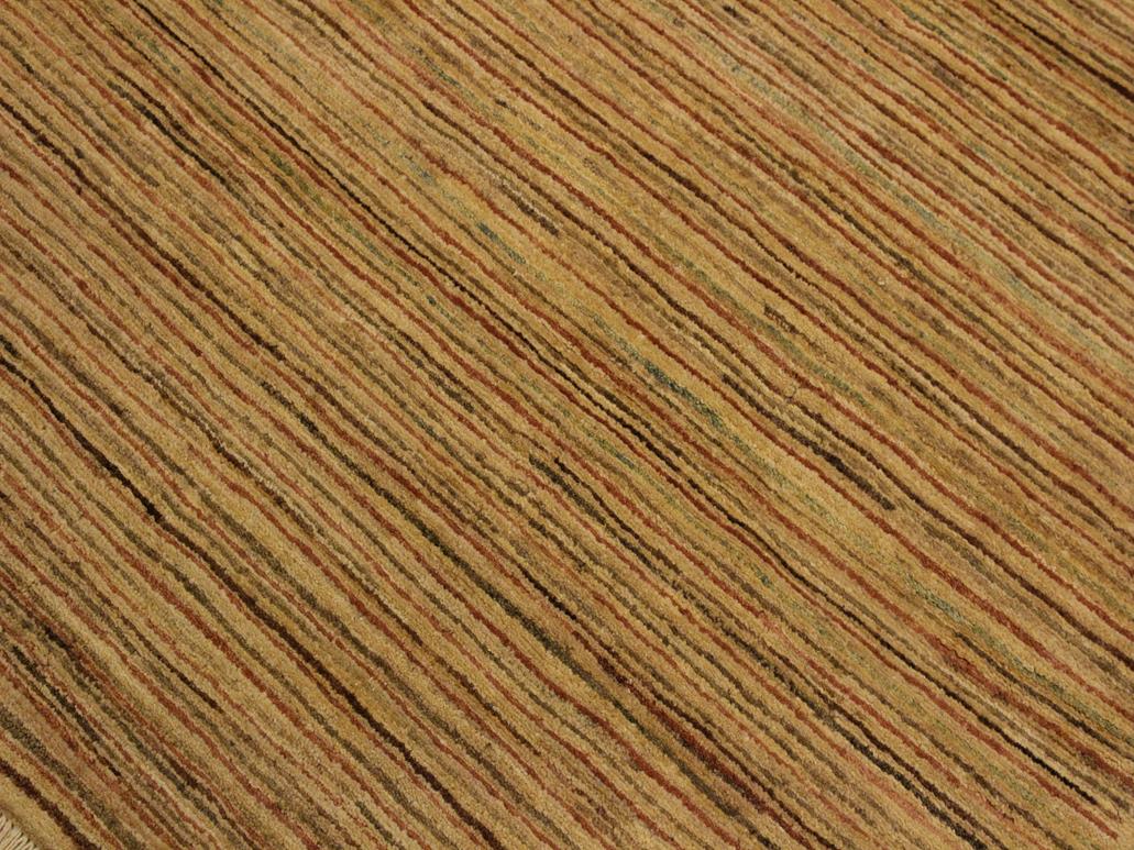 Shabby Chic Gabbeh Delma Beige/Rust Wool Rug - 4'2'' x 5'9''