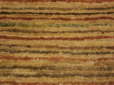 Shabby Chic Gabbeh Delma Beige/Rust Wool Rug - 4'2'' x 5'9''