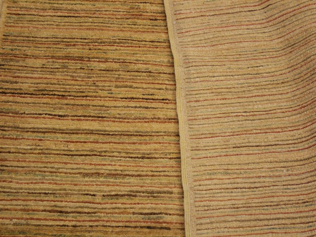 Shabby Chic Gabbeh Delma Beige/Rust Wool Rug - 4'2'' x 5'9''