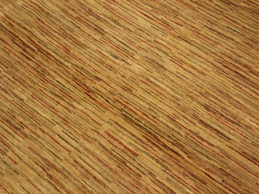 Modern Gabbeh Jaquelin Beige/Rust Wool Rug - 4'3'' x 5'9''