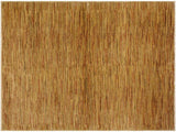 Modern Gabbeh Jaquelin Beige/Rust Wool Rug - 4'3'' x 5'9''