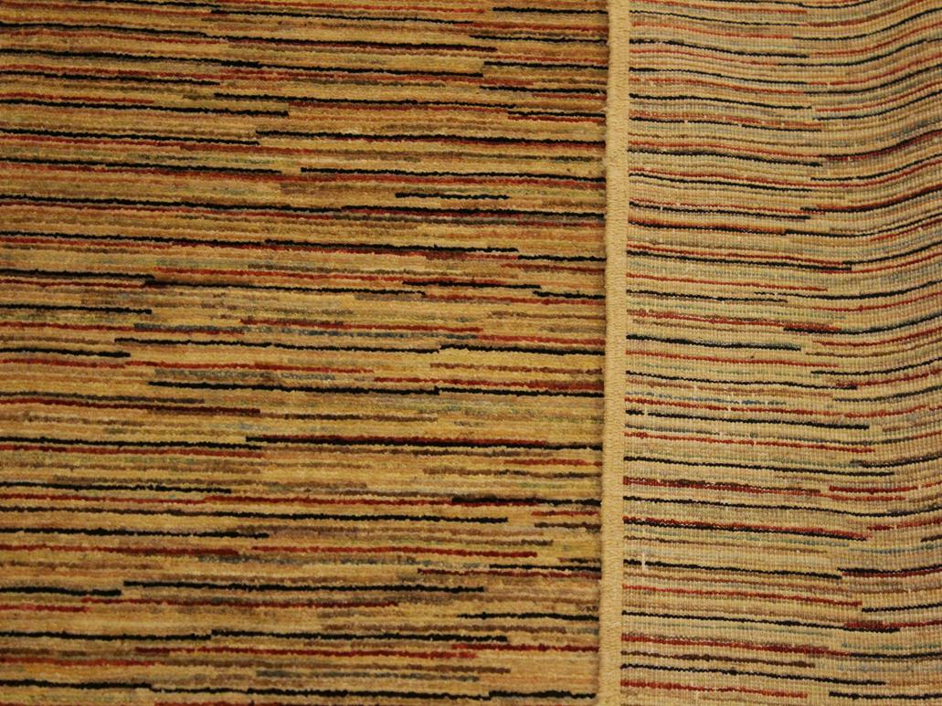 Bohemian Gabbeh Birdie Beige/Rust Wool Rug - 4'2'' x 5'9''