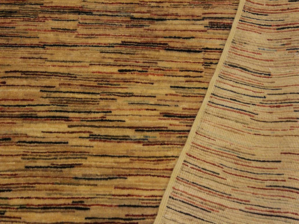 Shabby Chic Gabbeh Maurine Beige/Black Wool Rug - 3'9'' x 5'9''