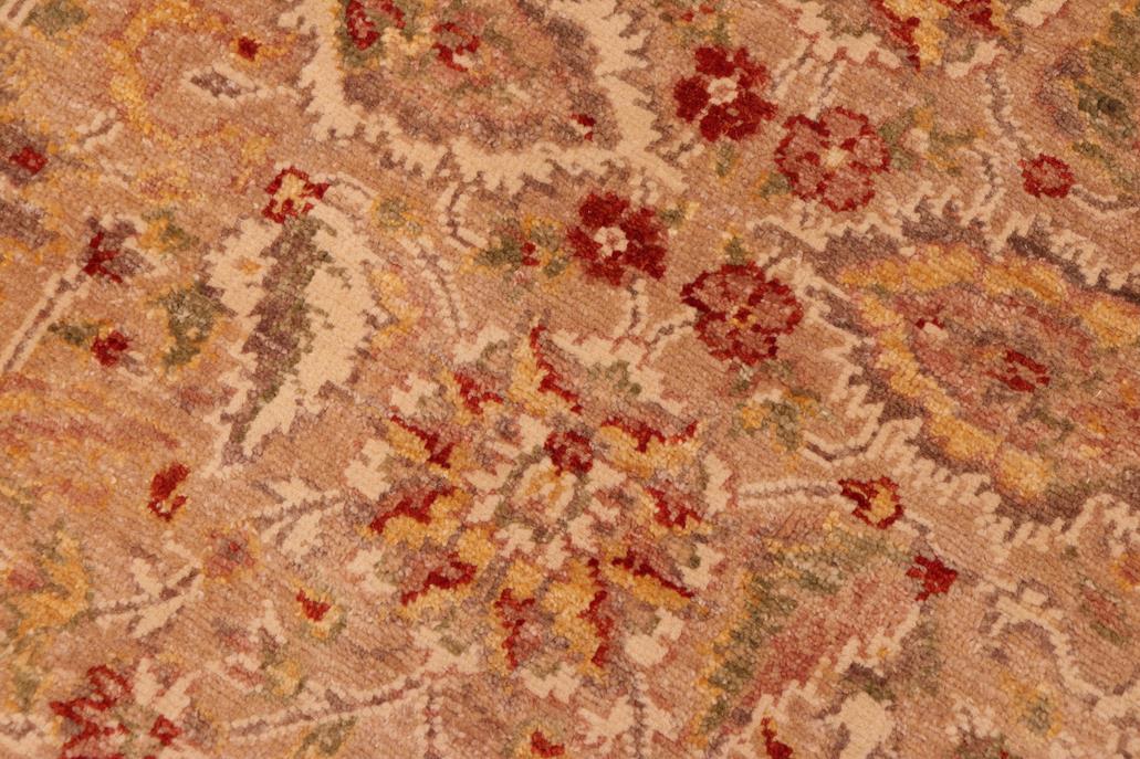 handmade Traditional Kafkaz Chobi Ziegler Tan Lt. Brown Hand Knotted RECTANGLE 100% WOOL area rug 5 x 7