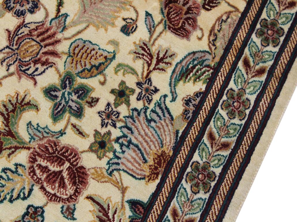 handmade Traditional Gulberg Beige Green Hand Knotted RUNNER 100% WOOL area rug 3x13