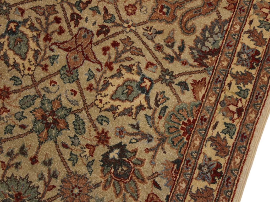 handmade Transitional  Lt. Gray Ivory Hand Knotted RUNNER 100% WOOL area rug 3x12