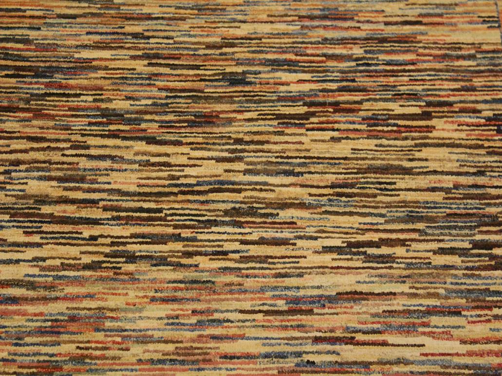 Shabby Chic Gabbeh Trista Blue/Beige Wool Rug - 3'4'' x 4'8''