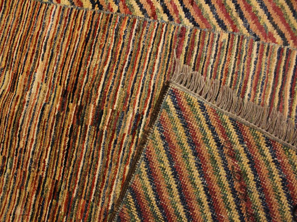 Contemporary Gabbeh Laquita Blue/Green Wool Rug - 3'1'' x 5'1''