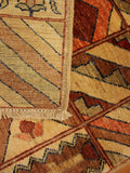 Shabby Chic Gabbeh Magda Beige/Brown Wool Rug - 3'0'' x 4'10''