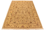 handmade Traditional Kafkaz Chobi Ziegler Lt. Tan Gold Hand Knotted RECTANGLE 100% WOOL area rug 3 x 5