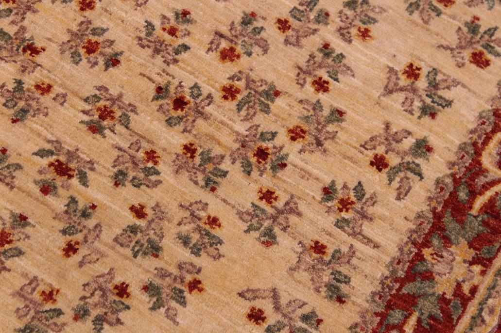 handmade Traditional Kafkaz Chobi Ziegler Ivory Red Hand Knotted RECTANGLE 100% WOOL area rug 3 x 5