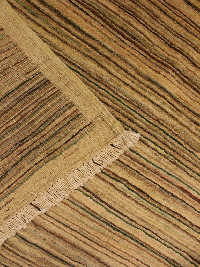 Bohemian Gabbeh Suzanna Beige/Green Wool Rug - 3'0'' x 4'9''