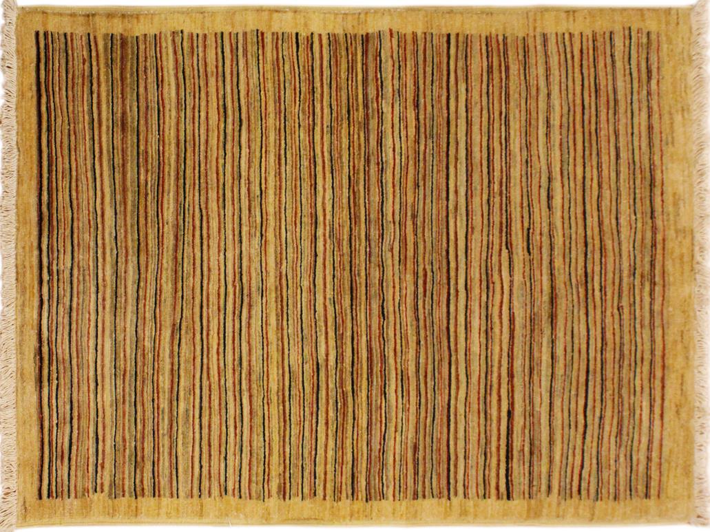 Boho Chic Gabbeh Jovita Beige/Rust Wool Rug - 3'0'' x 4'9''