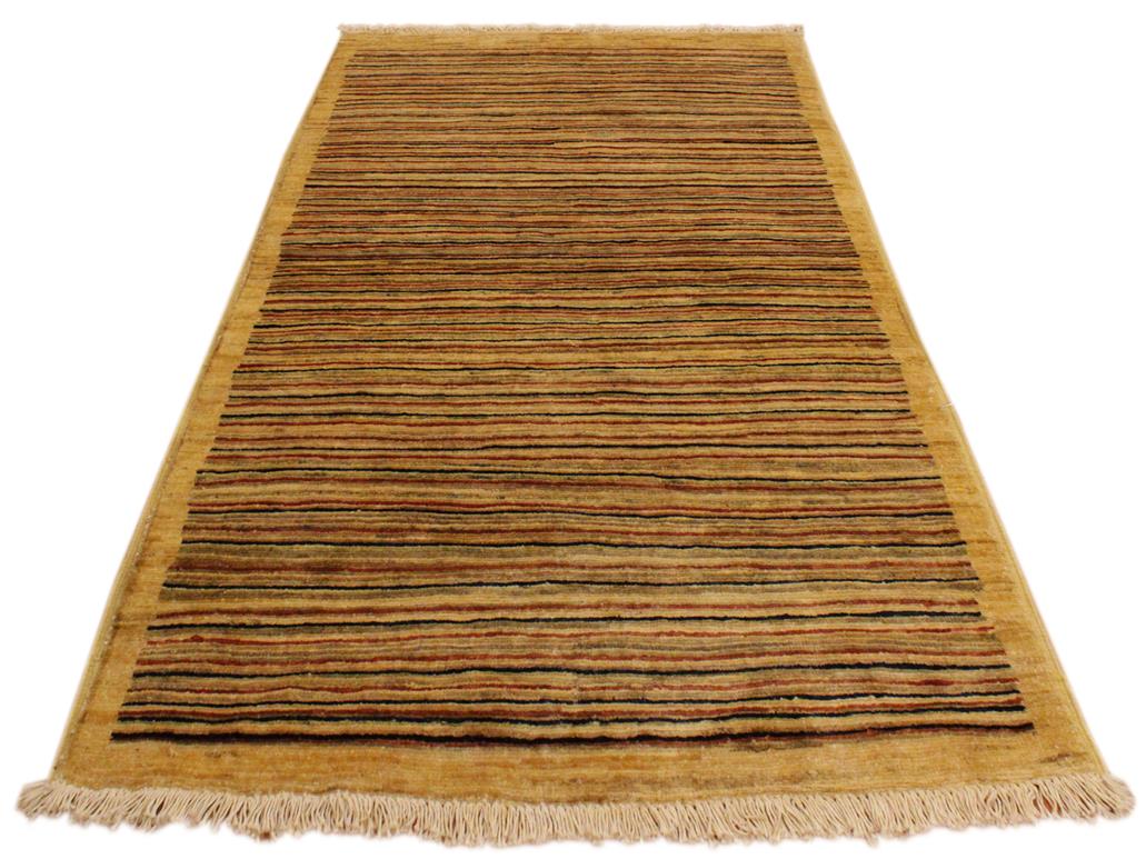 Boho Chic Gabbeh Jovita Beige/Rust Wool Rug - 3'0'' x 4'9''