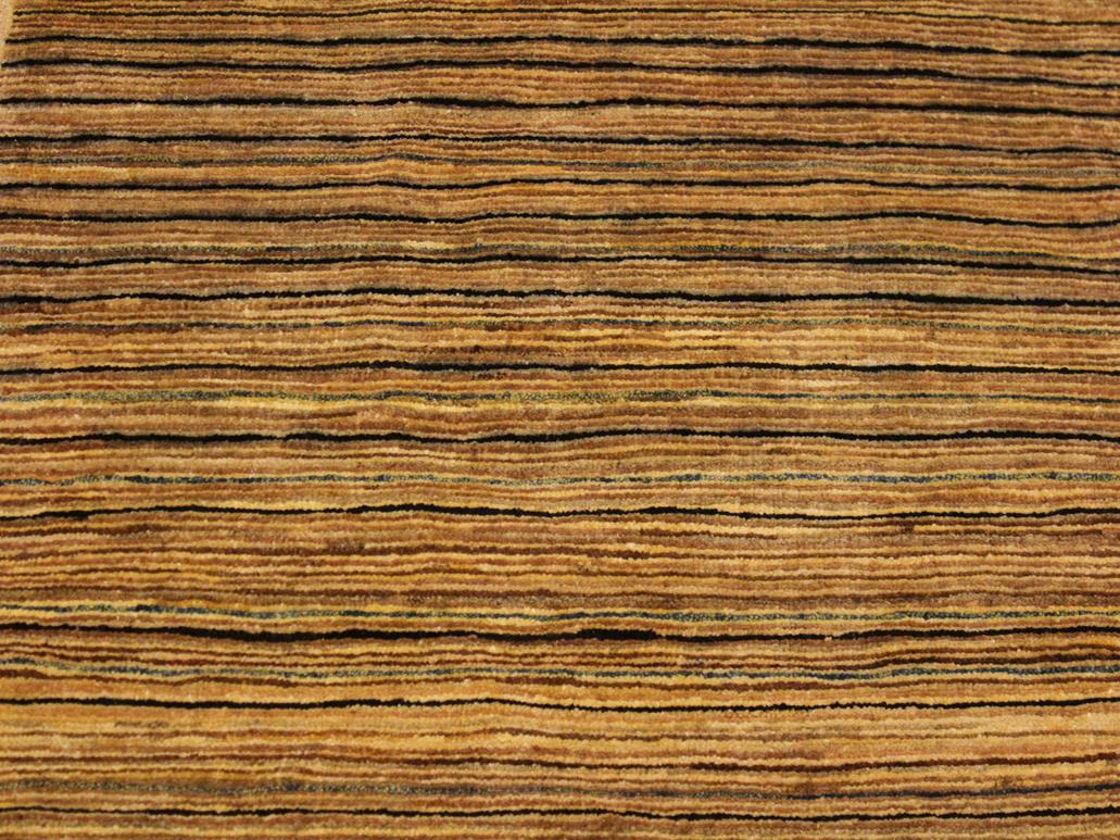 Modern Gabbeh Delfina Beige/Green Wool Rug - 2'9'' x 4'10''