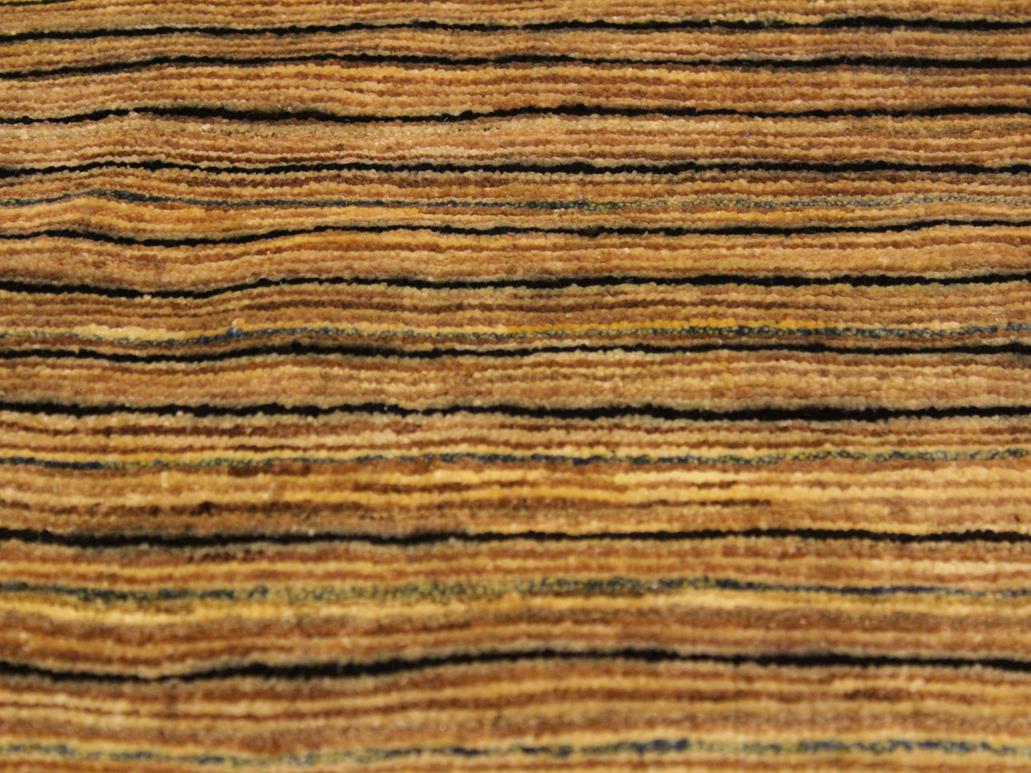 Modern Gabbeh Delfina Beige/Green Wool Rug - 2'9'' x 4'10''