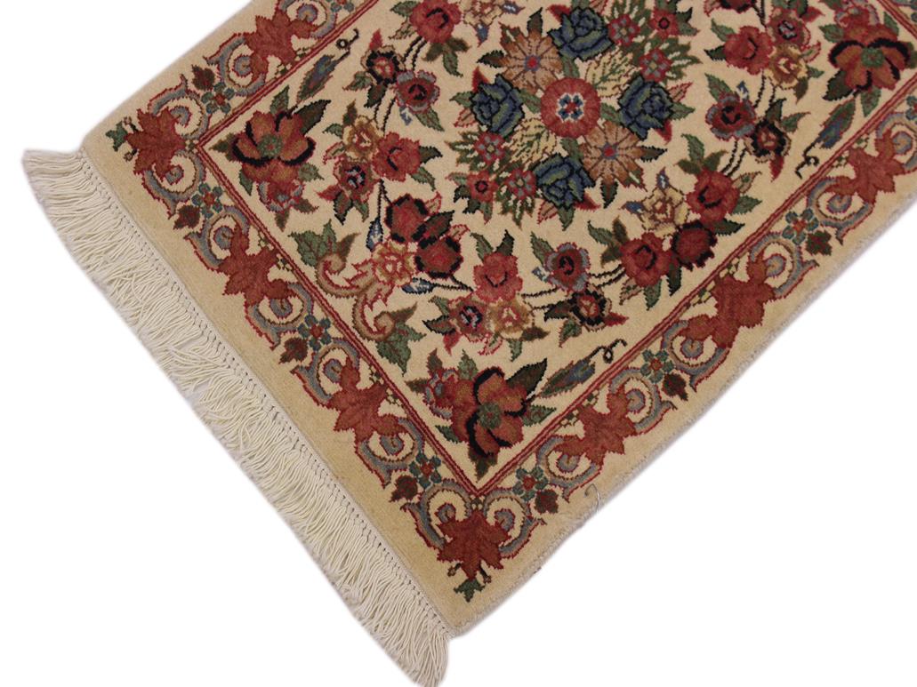 handmade Traditional Abusson Beige Green Hand Knotted RECTANGLE 100% WOOL area rug 2x2