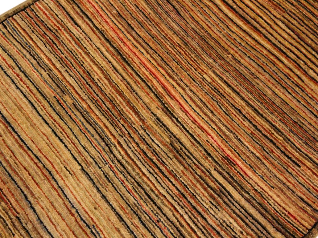 Shabby Chic Gabbeh Lida Beige/Brown Wool Rug - 2'10'' x 4'9''