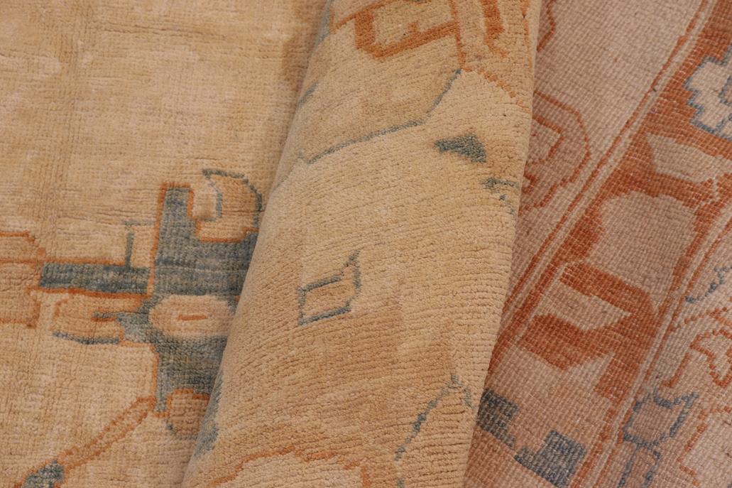 handmade Traditional Kafkaz Chobi Ziegler Tan Rust Hand Knotted RECTANGLE 100% WOOL area rug 13 x 18