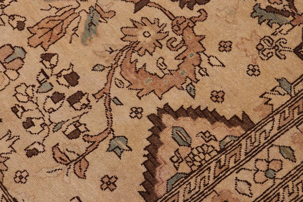 handmade Transitional Kafkaz Chobi Ziegler Lt. Tan Brown Hand Knotted RECTANGLE 100% WOOL area rug 14 x 18