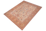 handmade Traditional Kafkaz Chobi Ziegler Ivory Rose Hand Knotted RECTANGLE 100% WOOL area rug 13 x 17