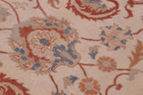 handmade Traditional Kafkaz Chobi Ziegler Ivory Rose Hand Knotted RECTANGLE 100% WOOL area rug 13 x 17