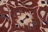 handmade Traditional Kafkaz Chobi Ziegler Brown Lt. Blue Hand Knotted RECTANGLE 100% WOOL area rug 12 x 18