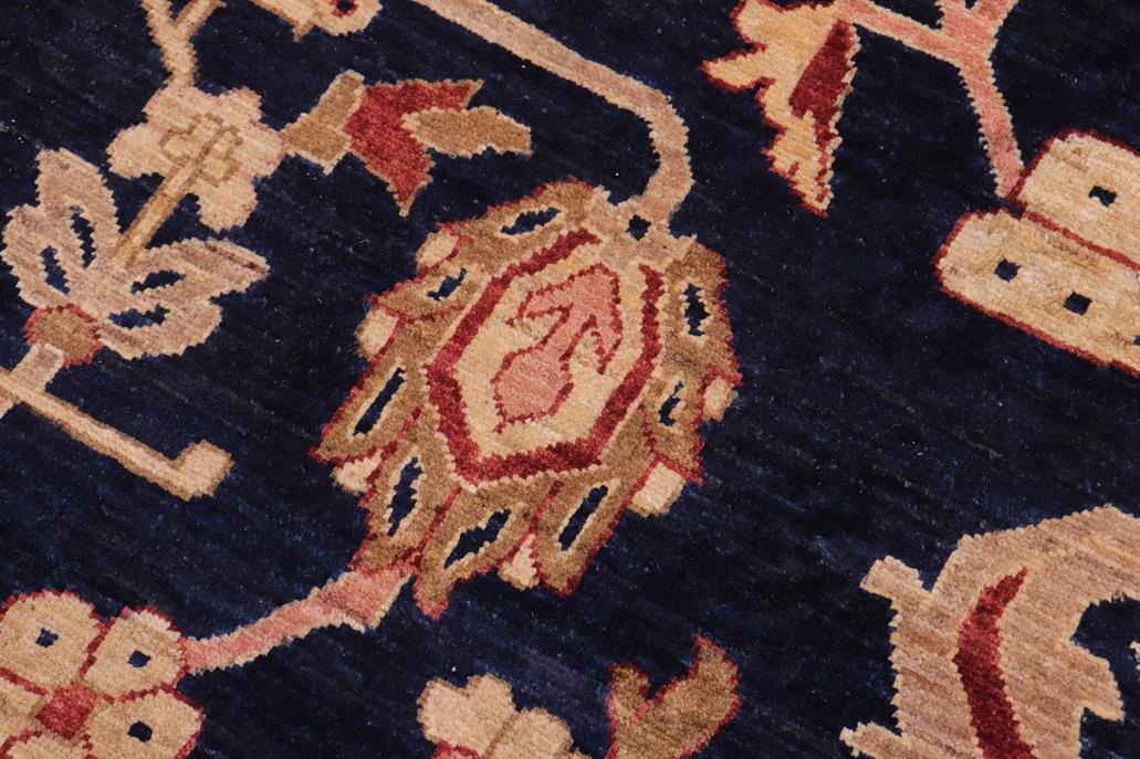handmade Traditional Kafkaz Chobi Ziegler Blue Red Hand Knotted RECTANGLE 100% WOOL area rug 12 x 16
