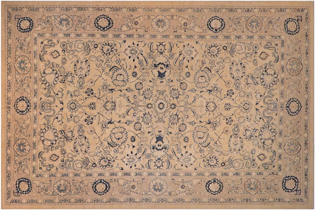 handmade Traditional Kafkaz Chobi Ziegler Lt. Brown Tan Hand Knotted RECTANGLE 100% WOOL area rug 12 x 18