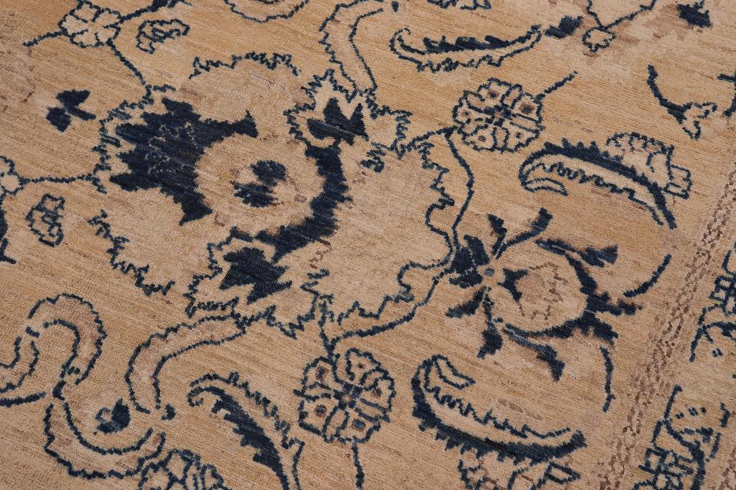 handmade Traditional Kafkaz Chobi Ziegler Lt. Brown Tan Hand Knotted RECTANGLE 100% WOOL area rug 12 x 18