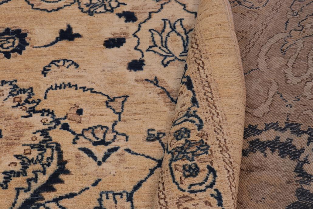 handmade Traditional Kafkaz Chobi Ziegler Lt. Brown Tan Hand Knotted RECTANGLE 100% WOOL area rug 12 x 18